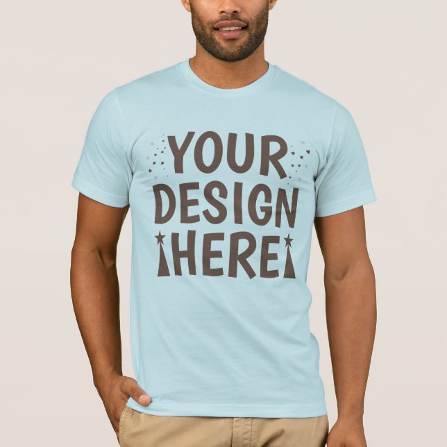 Lienzo blanco de Bella. Mockup de camisetas femeni (Anverso)