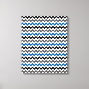 Lienzo Blanco del negro del gris azul del fondo del