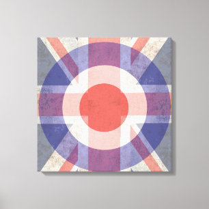Lienzo Blanco lavada de la MOD en el Union Jack