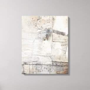 Lienzo Blanco negro y bronce