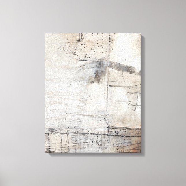 Lienzo Blanco negro y bronce (Anverso)