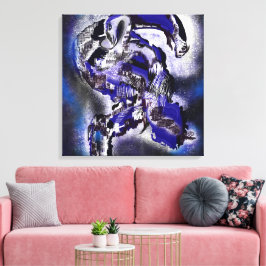 Lienzo Blauer Traum. Abstrakt 