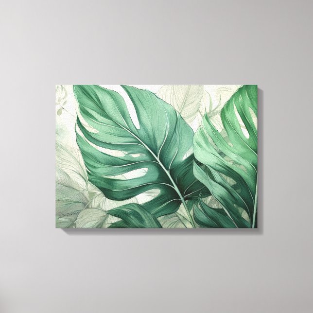 Lienzo Bliss Botánico Tropical (Anverso)