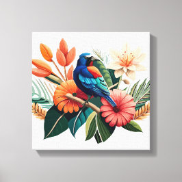 Lienzo Bliss tropical: Una Fusión Vibrante de la Flora