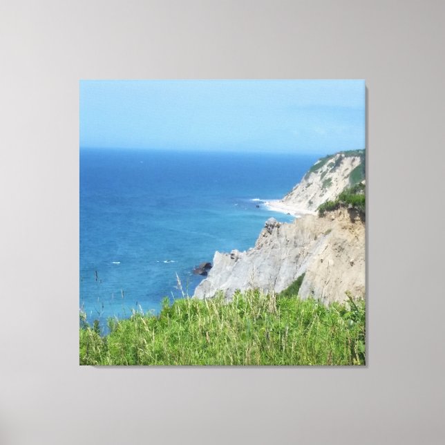 Lienzo Block Island Bluffs - Isla Block, Isla Rhode (Anverso)