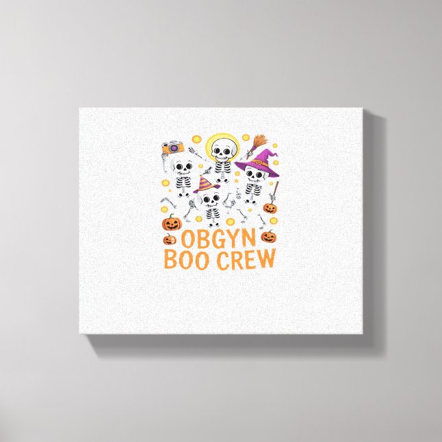 Lienzo Blogger Boo Crew Skeleton Danzando Halloween Sp (Anverso)