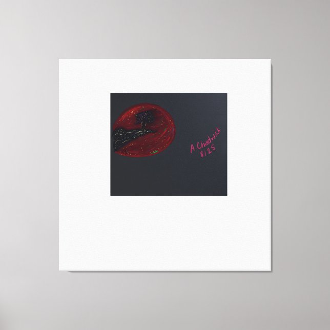 Lienzo Blood Moonlit Night Stretched Canvas Print (Anverso)