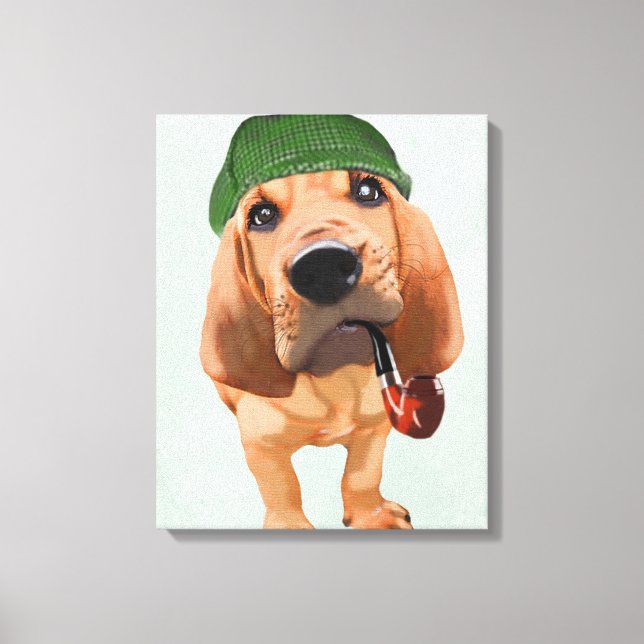 Lienzo Bloodhound Sherlock Holmes (Anverso)