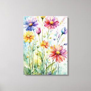 Lienzo Bloom De Verano - Un Delight De Acuarela