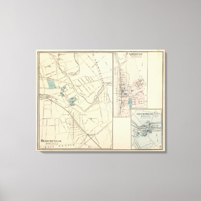 Lienzo Bloomfield, NJ (Anverso)