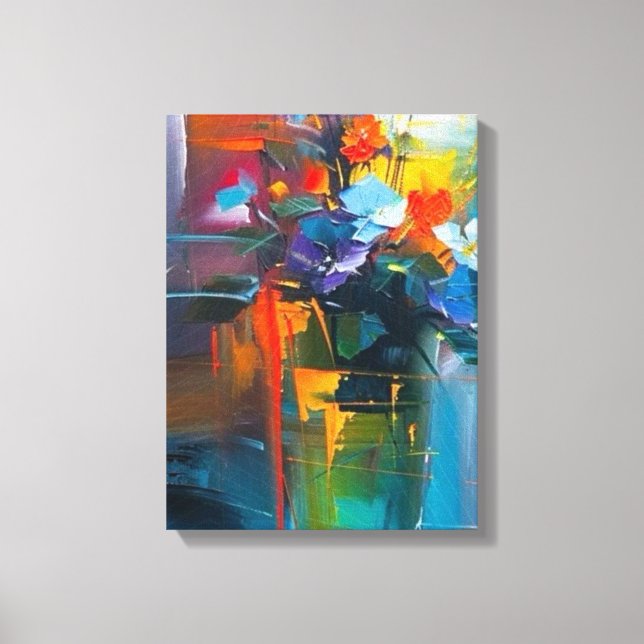 Lienzo Blooming Geometry (Anverso)