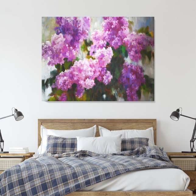 Lienzo Blooming Lilac – Impressionist Spring Flowers (Insitu(Dormitorio))