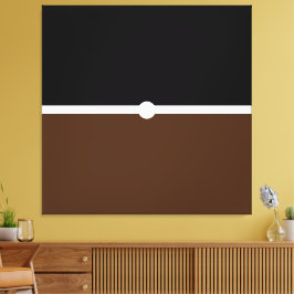 Lienzo Bloque de color negro moderno y elegante