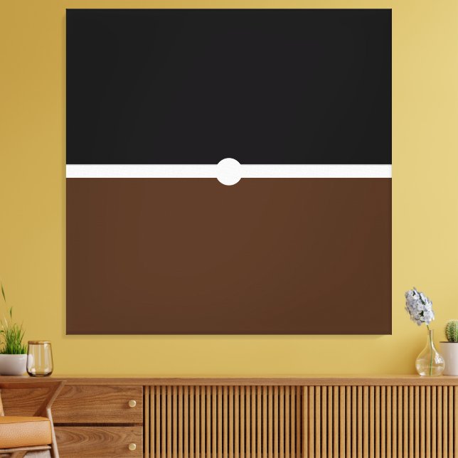 Lienzo Bloque de color negro moderno y elegante (Insitu (Sala de estar))