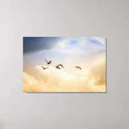 Lienzo Bloqueo de aves en vuelo