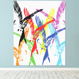 Lienzo Bloqueo vibrante en movimiento