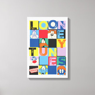 Lienzo Bloques de comprobador de caracteres de LOONEY TUN
