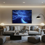 Lienzo Blue Energy Flow<br><div class="desc">Dive into a universe of pure energy with this hypnotic work. Vibrant waves of blue light flow like a cosmic river,  bringing movement and serenity. Ideal for tech offices or spaces wanting to convey innovation,  calm,  and a touch of sophisticated futurism.</div>