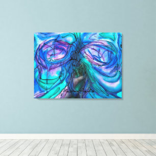 Lienzo Blue Fantasy Watercolor