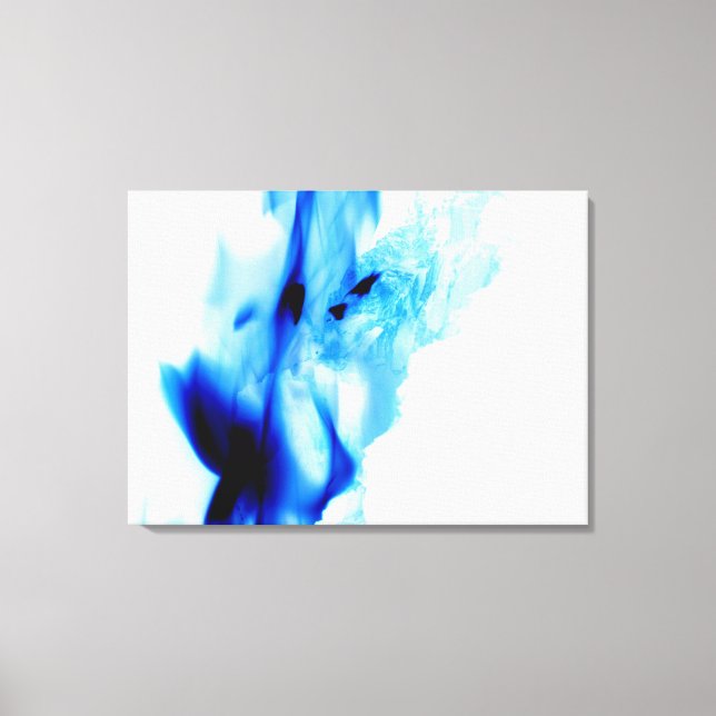 Lienzo Blue flames (Anverso)