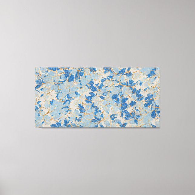 Lienzo Blue Gold Leaf (Anverso)