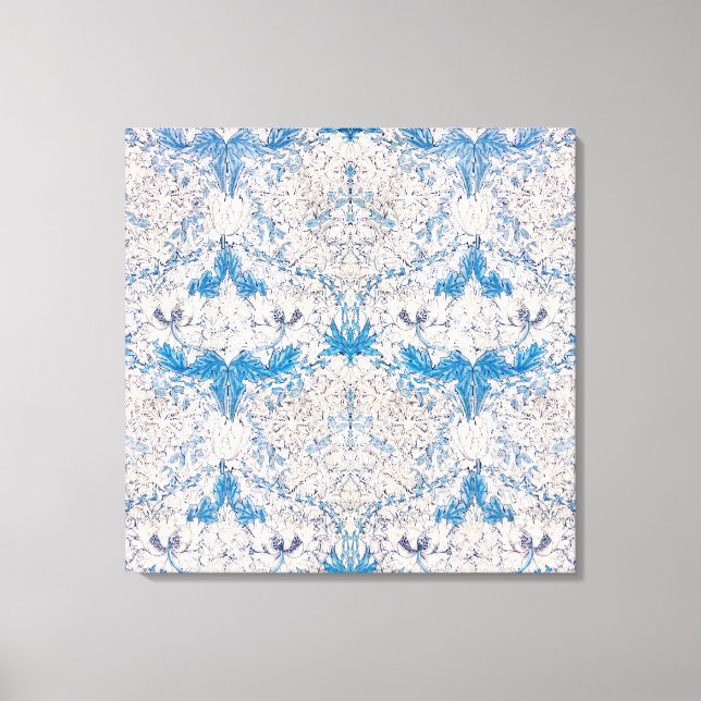 Lienzo Blue Honeysuckle (por William Morris) (Anverso)
