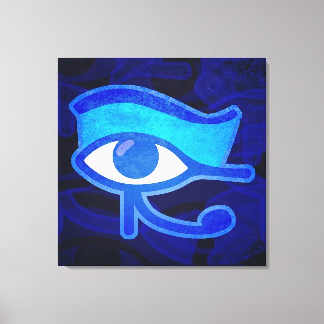 Lienzo Blue Horus Eye (Anverso)