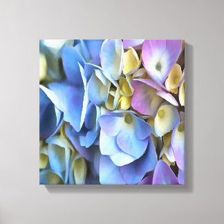 Lienzo Blue Hydrangea Shrub Bossom artístico