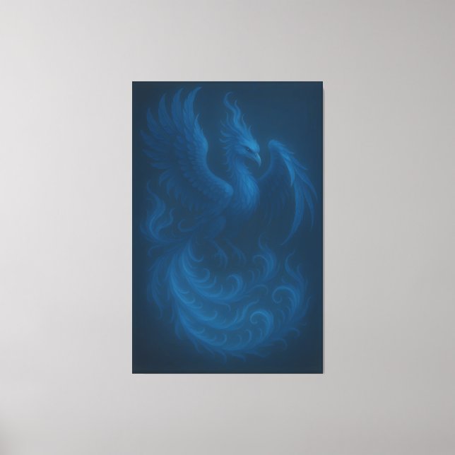 Lienzo Blue Moon Phoenix · Fine Art Canvas Print (Anverso)
