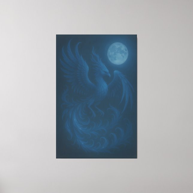 Lienzo Blue Moon Phoenix · Fine Art Canvas Print (Anverso)