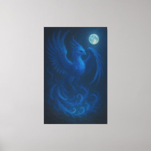 Lienzo Blue Moon Phoenix · Fine Art Canvas Print (Anverso)