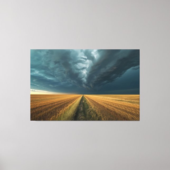 Lienzo Blue Norther Poster - Dramatic Weather Front Print (Anverso)