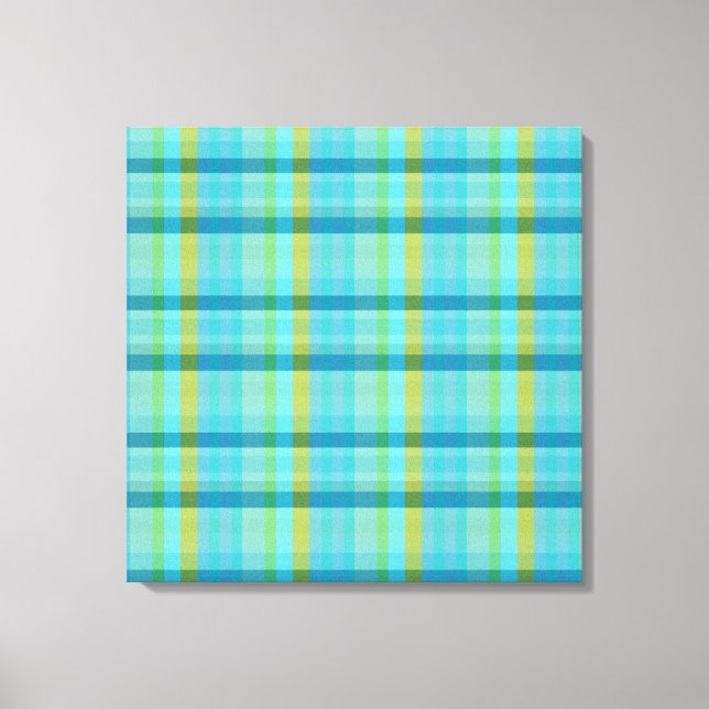 Lienzo Blue Plaid by Shirley Taylor (Anverso)
