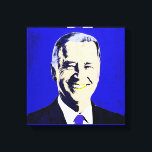 Lienzo Blue President Biden Pop Art<br><div class="desc">El arte pop político y los regalos políticos de PolitiClothes.com y PolitiCardz.com Encuentran los regalos políticos y electorales más únicos, incluyendo: camisetas políticas, pegatinas para parachoques políticos, botones políticos, Posters políticos, pines políticos, tarjetas políticas, tazas políticas, Posters políticos, Rótulos políticos y más! Arte y arte político: http://www.PolitiClothes.com Cartas y regalos...</div>