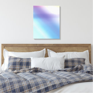 Lienzo Blue Purple Pink and Yellow Abstract Art Canvas