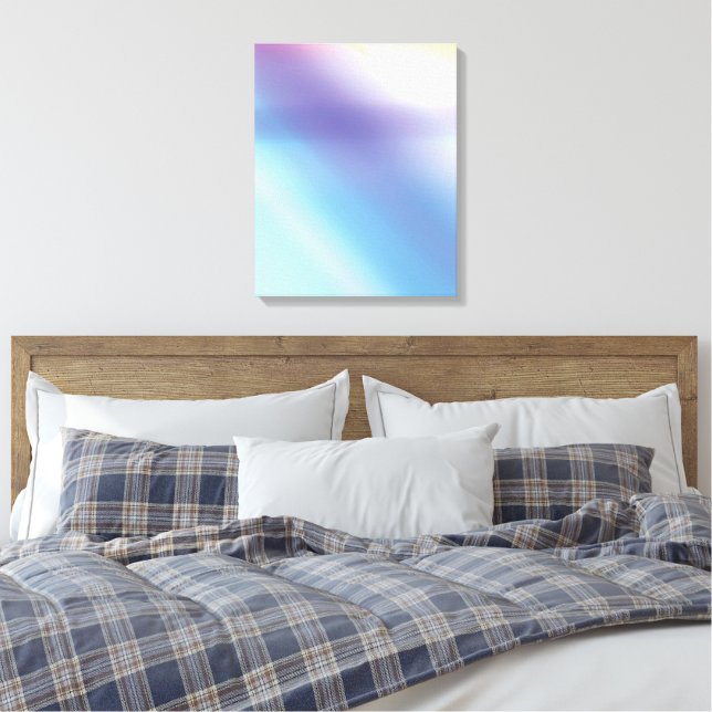 Lienzo Blue Purple Pink and Yellow Abstract Art Canvas (Insitu(Dormitorio))