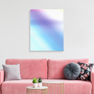 Lienzo Blue Purple Pink and Yellow Abstract Art Canvas