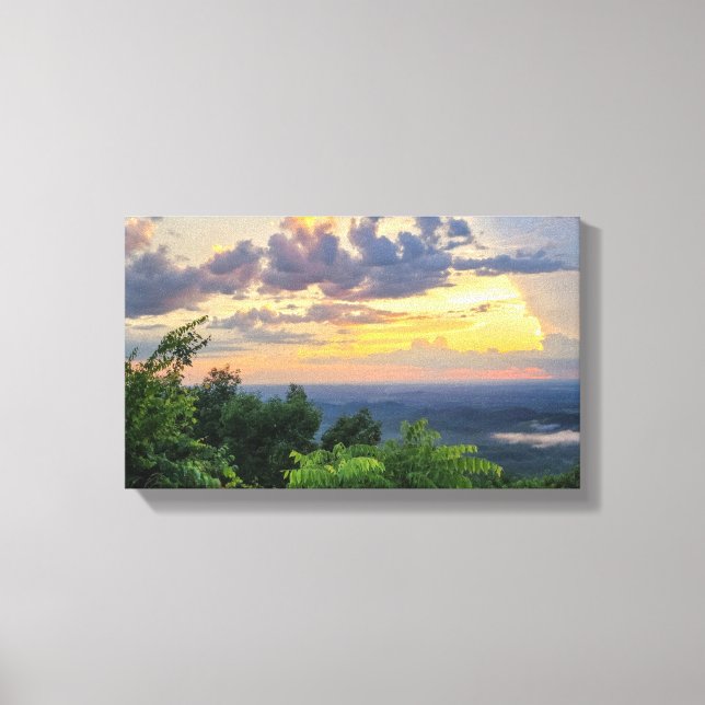 Lienzo Blue Ridge Parkway - Mountain Sunset 1 (Anverso)