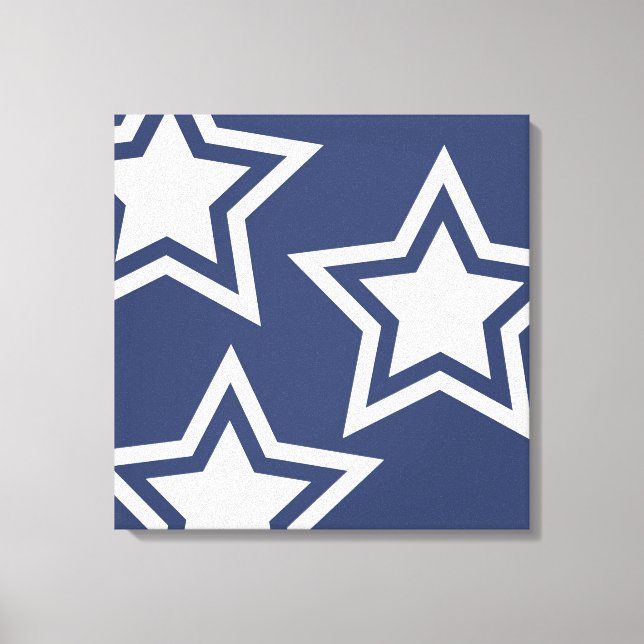Lienzo Blue White Stars (Anverso)