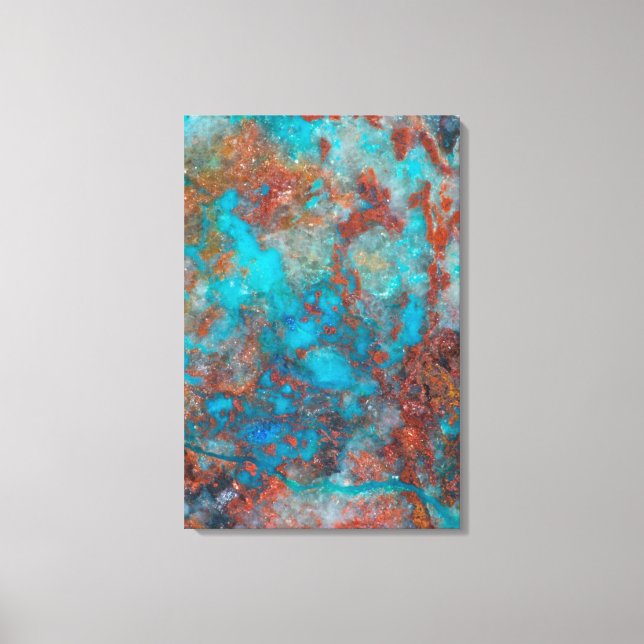 Lienzo Blue Y Red Shattuckita (Anverso)