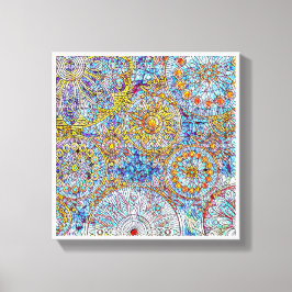 Lienzo Blue & Yellow Canvas Wall Art12" x 12", 1,5",