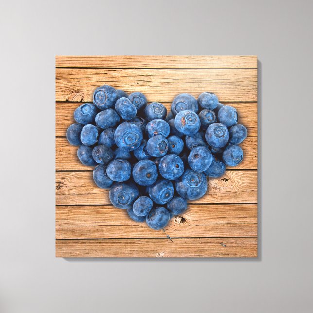 Lienzo Blueberry Heart (Anverso)