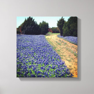 Lienzo Bluebonnets Dirt Road Print