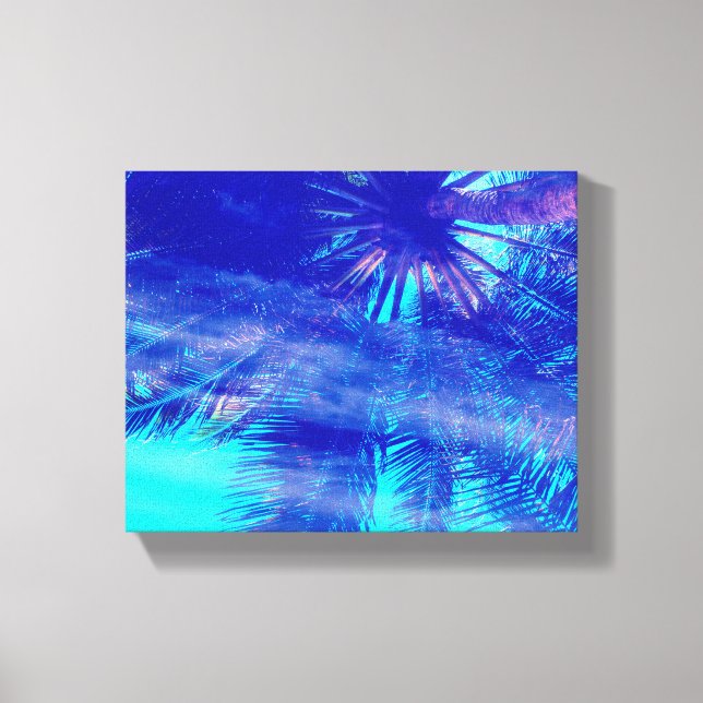 Lienzo Blues del árbol de palmas (Anverso)