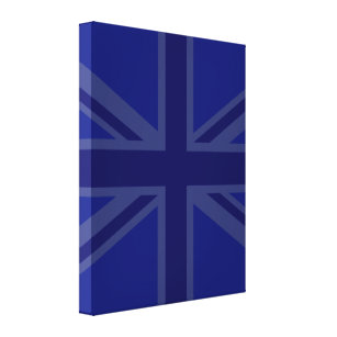 Lienzo Blues por la bandera británica de Union Jack