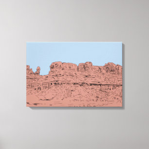 Lienzo Bluff, Ilustracion Utah