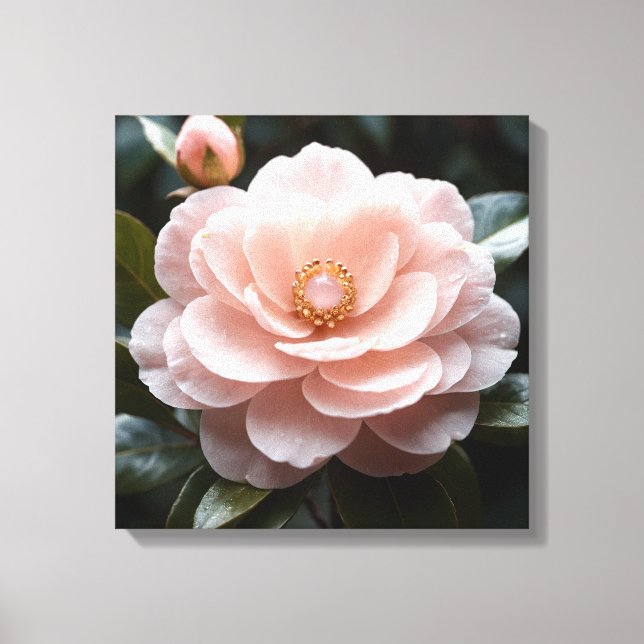Lienzo Blushing Camellia Adornment (Anverso)