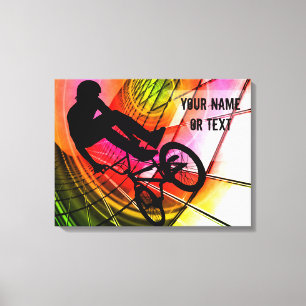 Lienzo BMX en líneas y personalizar de los círculos