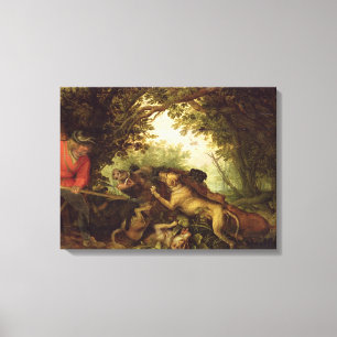 Lienzo Boar Hunt, 1611
