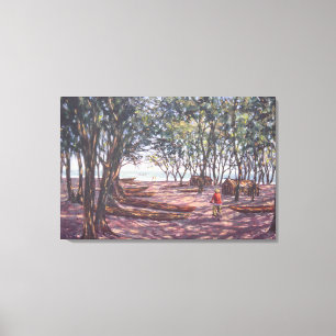 Lienzo Boat Yard Kafountine 1998